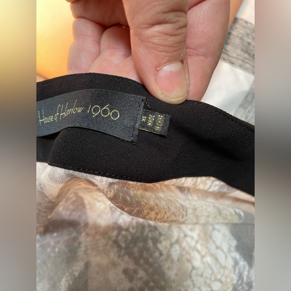 WOMENS HOUSE OF HARLOW SNAKESKIN WRAP SKIRT SIZE XS - Picture 10 of 11